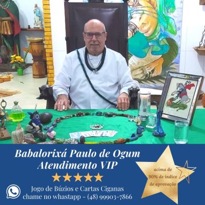 BABALORIXÁ PAULO DE OGUM – JOGO DE BÚZIOS NA PINHEIRA EM PALHOÇA