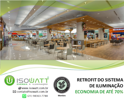 ISOWATT ENGENHARIA – RETROFIT DO SISTEMA DE ILUMINAÇÃO NA BARRA DA TIJUCA NO RIO DE JANEIRO