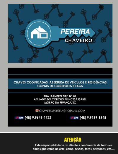 Chaveiro Pereira – CONTROLE NO MORRO DA FUMAÇA