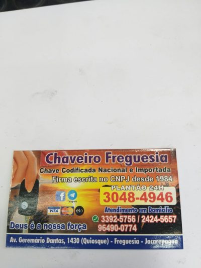 CHAVEIRA FREGUESIA – PREÇO E QUALIDADE DE CHAVES NO RIO DE JANEIRO