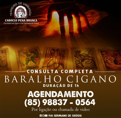 PAI GERMANO DE OXOSSI – CARTAS CIGANAS EM TIMON